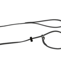 Alac Utställningskoppel Läder Svart 6mmx160cm