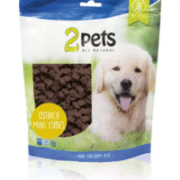 2pets Dogsnack Ostrich/Struts MiniCubes